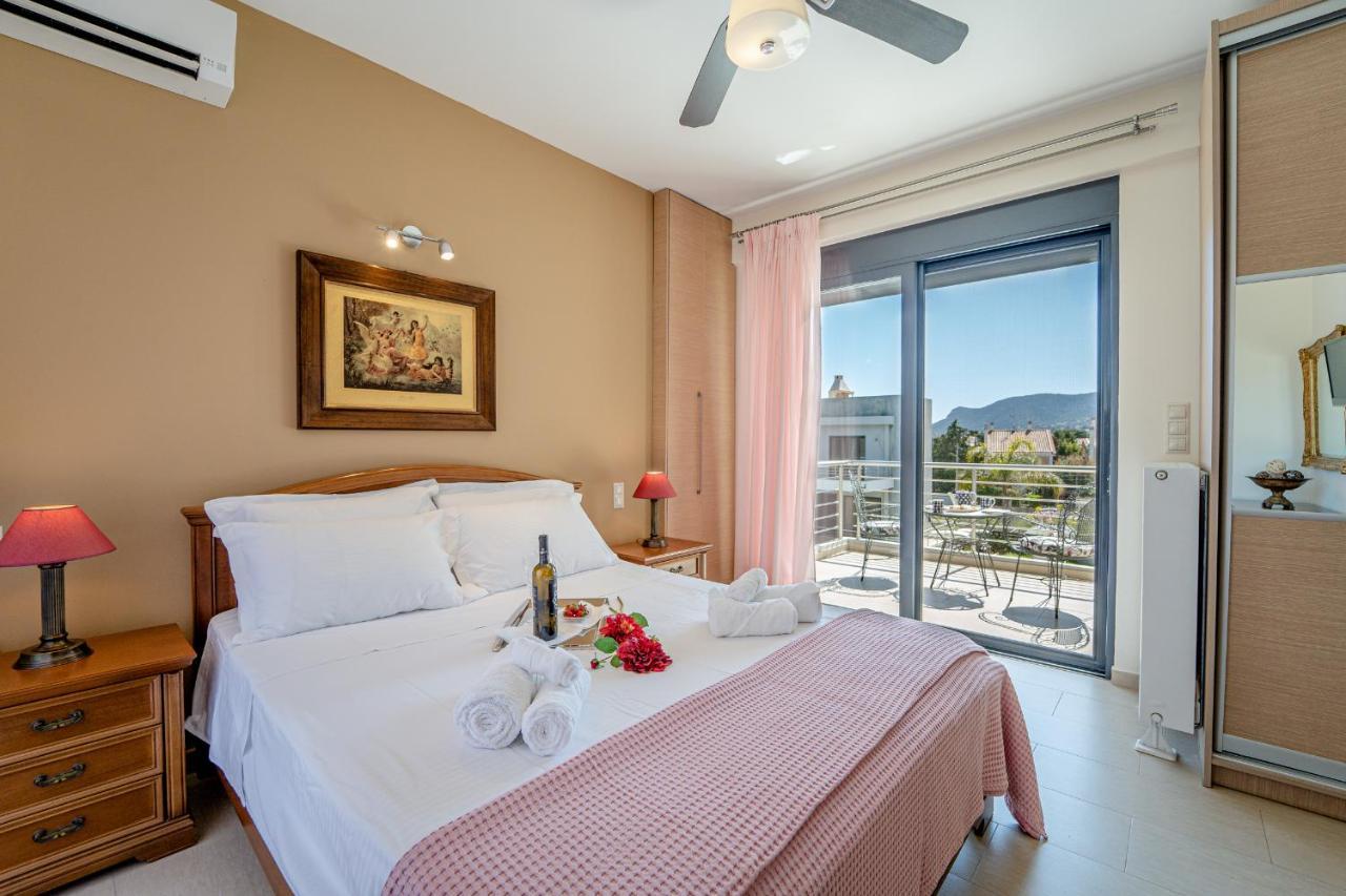 Villa The Palm, Beach & Airport Closeby - Pool Pórto Ráfti 외부 사진