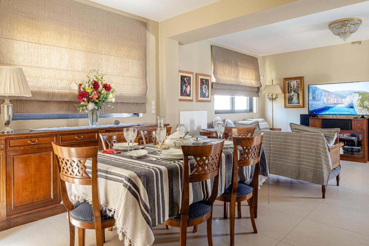 Villa The Palm, Beach & Airport Closeby - Pool Pórto Ráfti 외부 사진