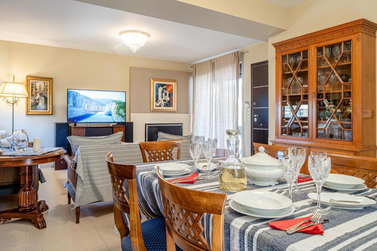 Villa The Palm, Beach & Airport Closeby - Pool Pórto Ráfti 외부 사진