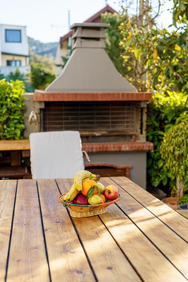 Villa The Palm, Beach & Airport Closeby - Pool Pórto Ráfti 외부 사진