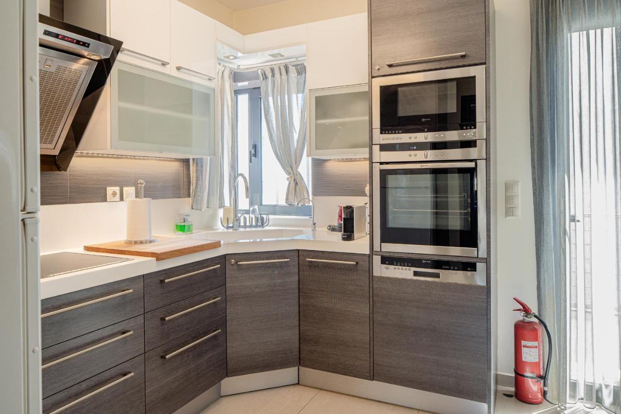 Villa The Palm, Beach & Airport Closeby - Pool Pórto Ráfti 외부 사진