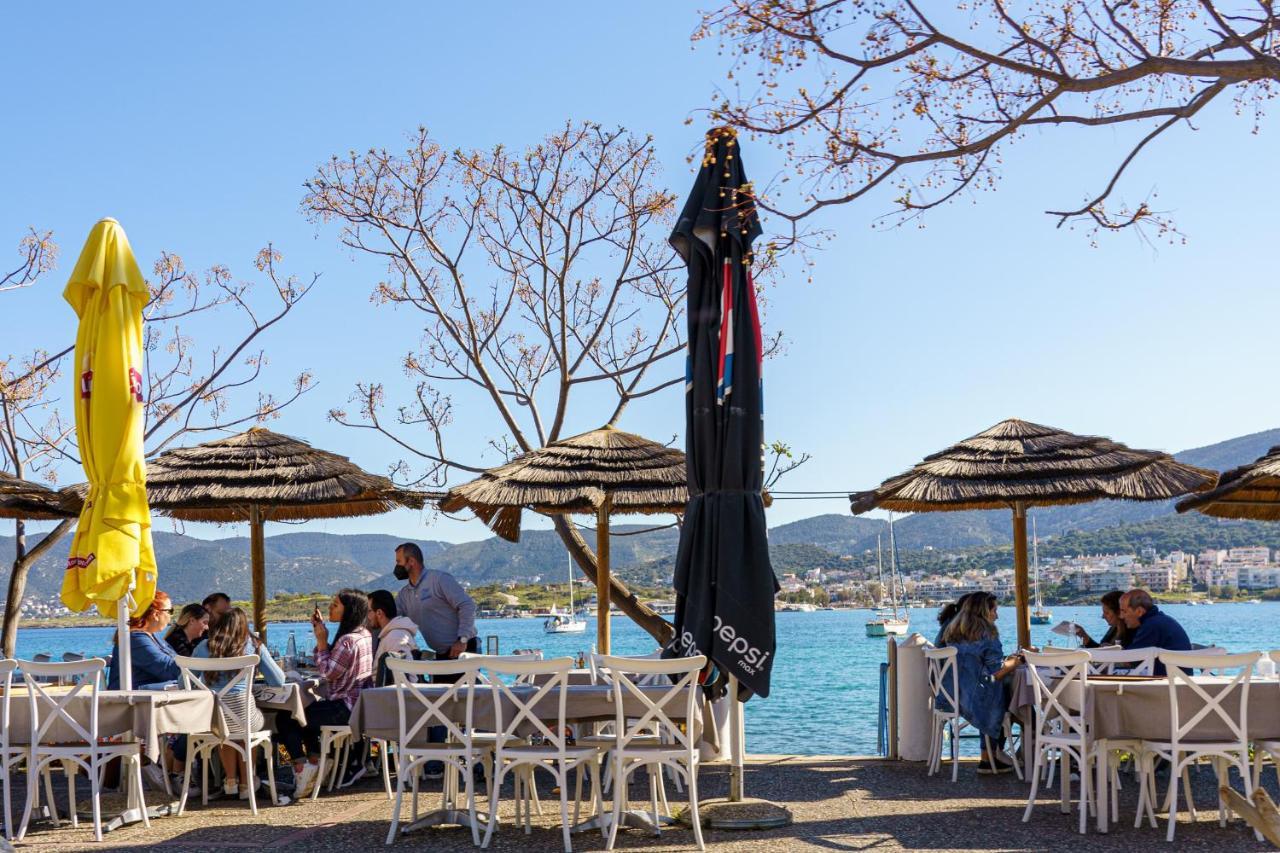 Villa The Palm, Beach & Airport Closeby - Pool Pórto Ráfti 외부 사진