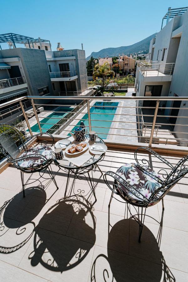 Villa The Palm, Beach & Airport Closeby - Pool Pórto Ráfti 외부 사진